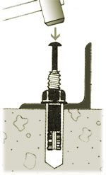how to install a strike anchor concrete fasteners